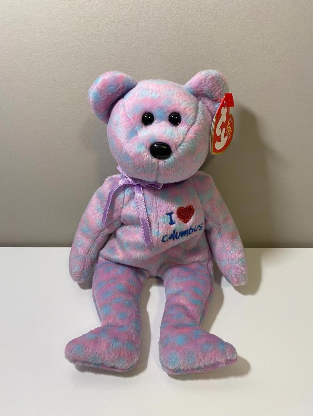 Ty Beanie Baby “Columbus” the I Love Columbus Bear (8.5 inch)